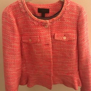 JCREW PINK TWILL JACKIE BLAZER